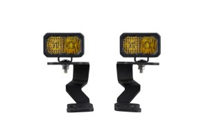 Toyota Tundra LED Light Kit - Diode Dynamics - Stage Series Backlit Ditch Light Kit - Yellow - `22-`27